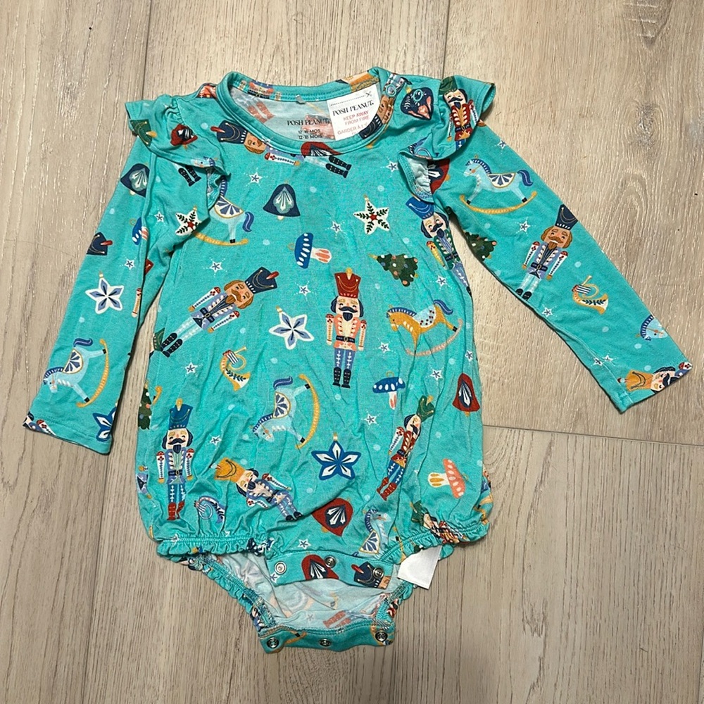 Posh Peanut nutcracker romper 12-18 months